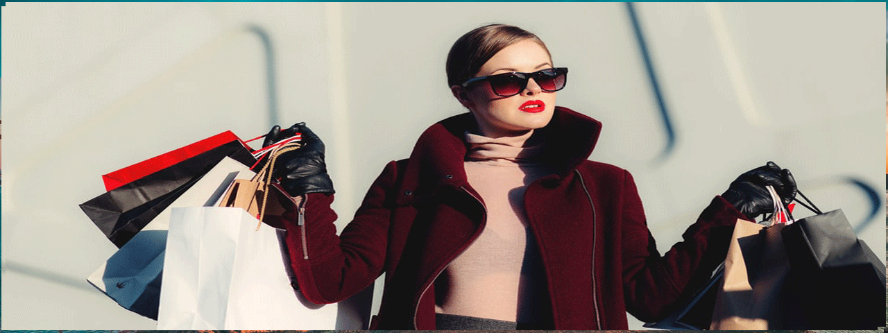 Lady shopping